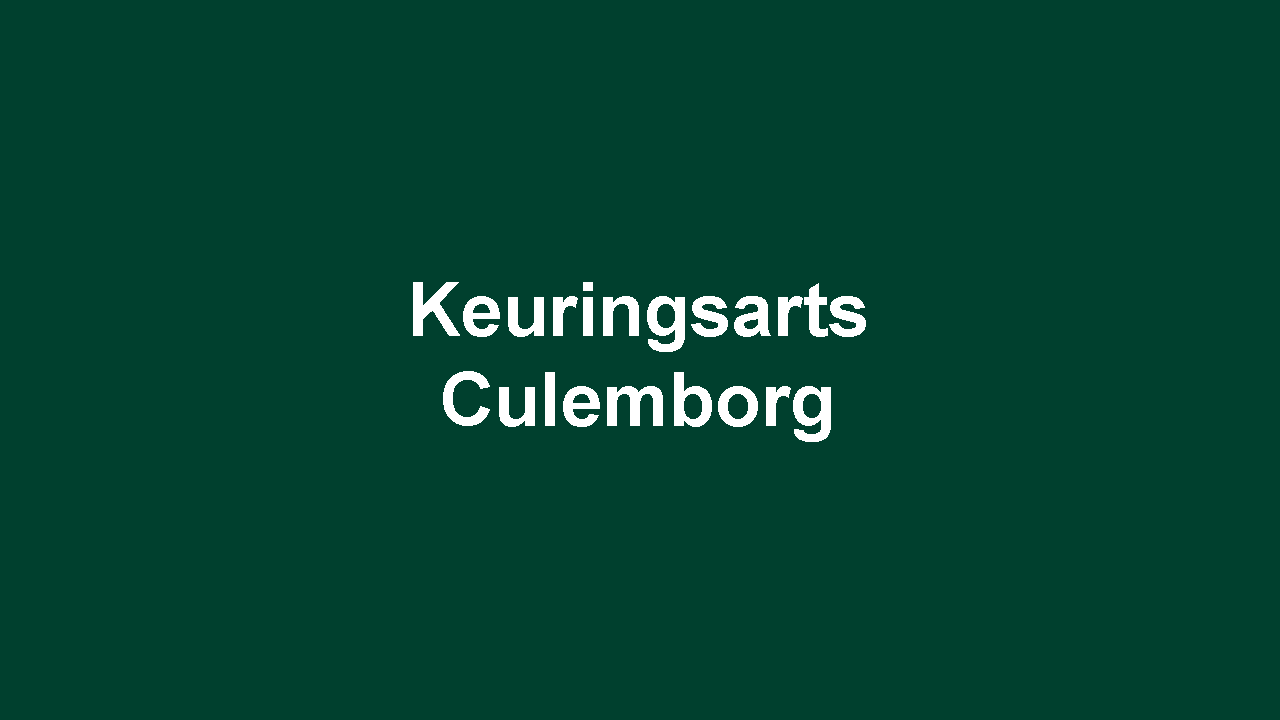 keuringsarts culemborg